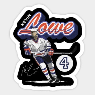 Kevin Lowe Edmonton Retro Script Sticker